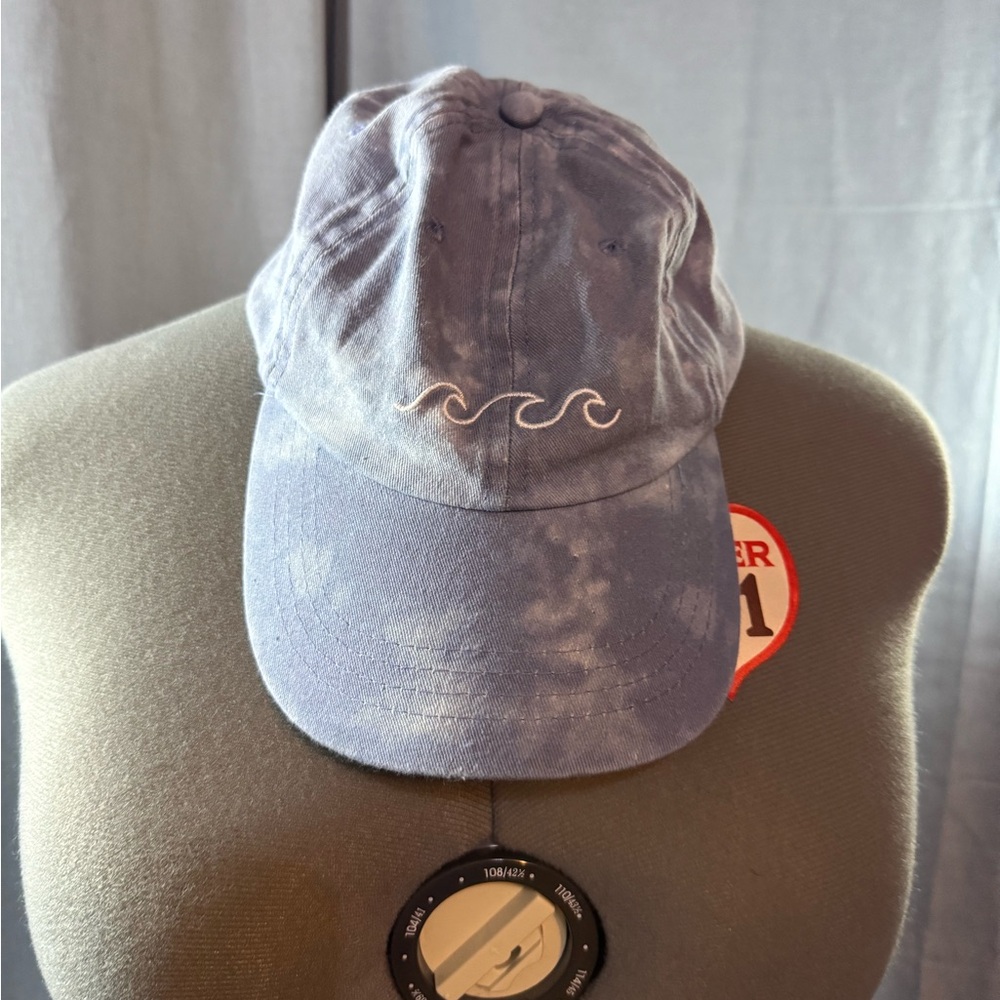 Blue Wave Embroidered Women's Cap